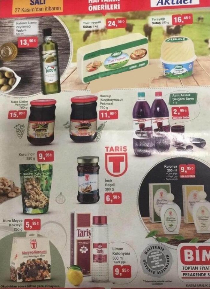 BİM 27 Kasım aktüel indirimli ürünler kataloğu, 27 KASIM 2018 BİM'de bu hafta indirimli ürünlerde neler var